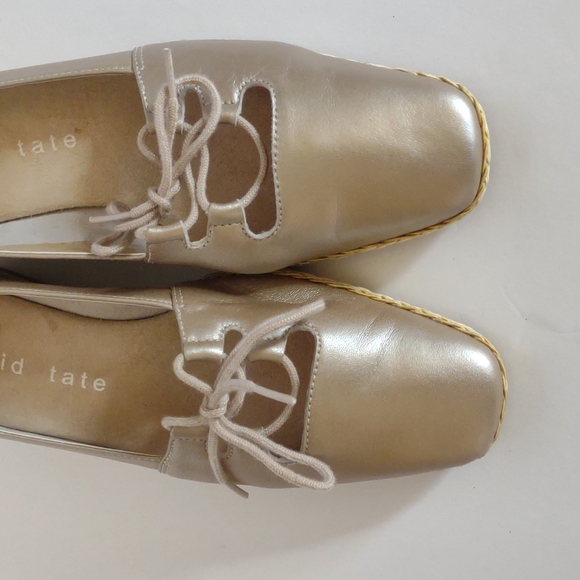 Comfy Wedges Size 5 Platinum Leather - Picture 2 of 6